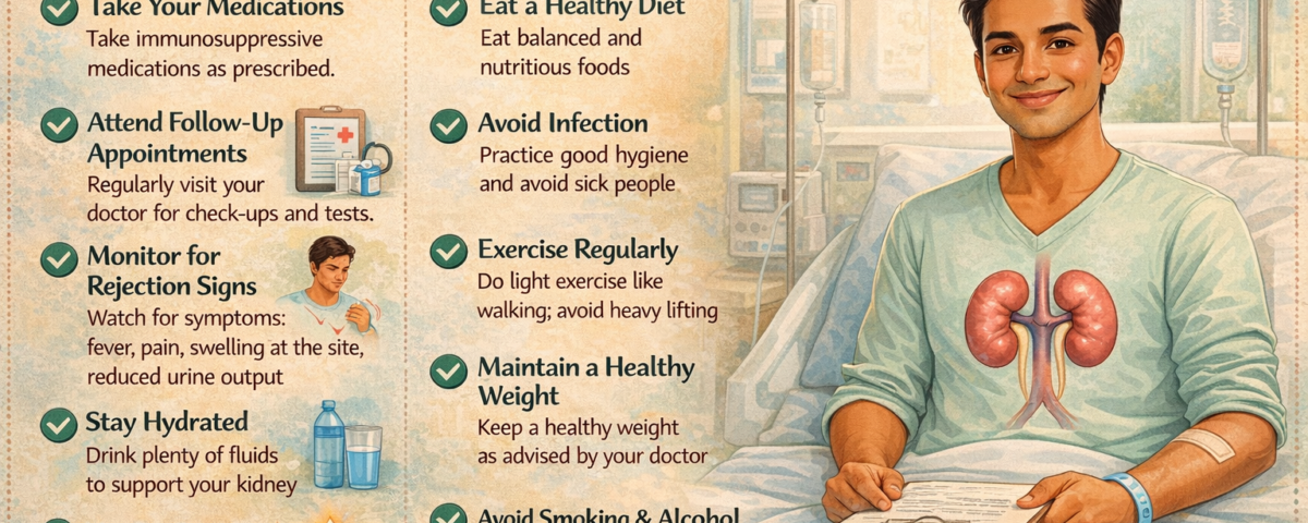 Kidney transplant recovery tips