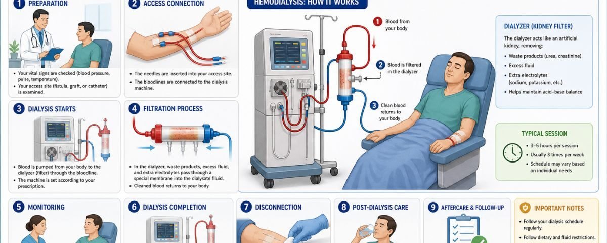 Dialysis procedure step by step